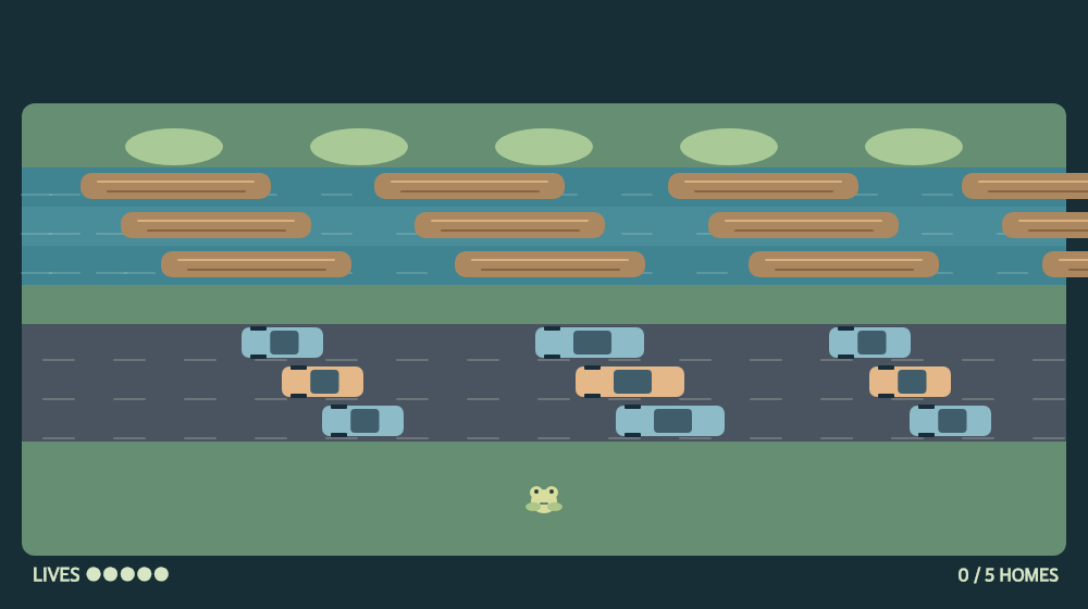 River Hop game illustration